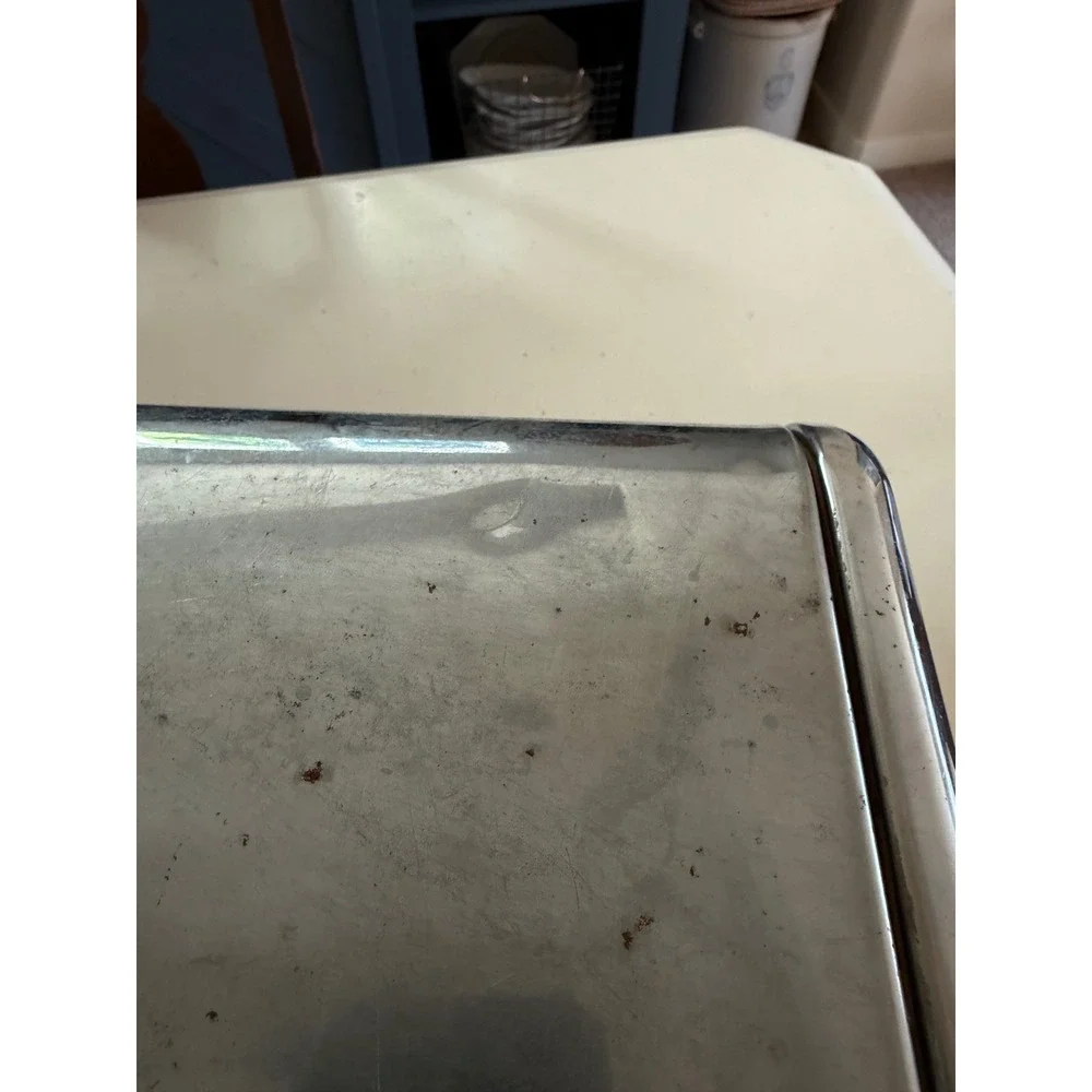 LINCOLN BeautyWare Bread Box Chrome Vintage MCM Kitchen Storage Silver Fair